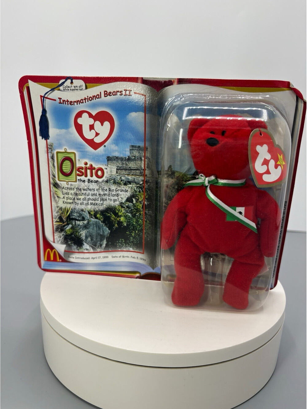 Ty Teenie Beanie Babies International Bears II Osito Bear Vintage 2000